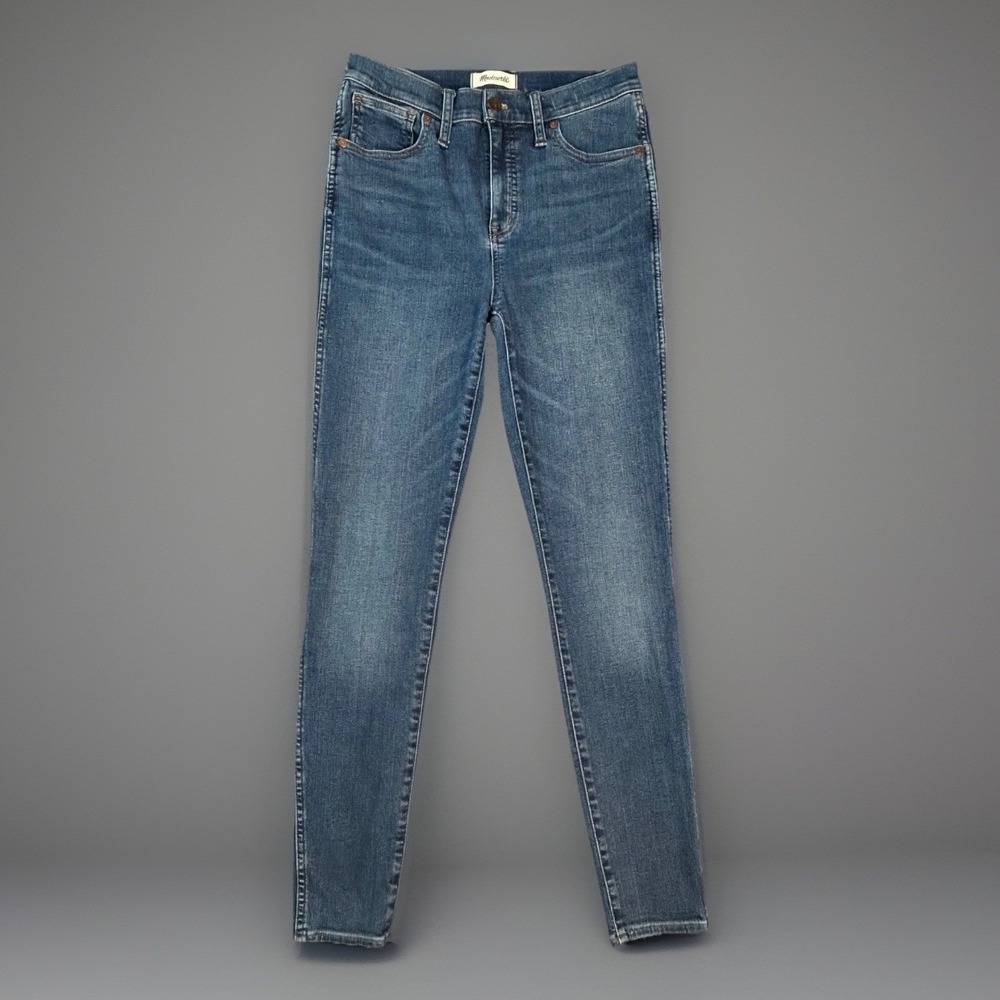 Madewell Perfect Vintage Jeans Sz 28T Blue Denim High Rise Womens Slim Fit